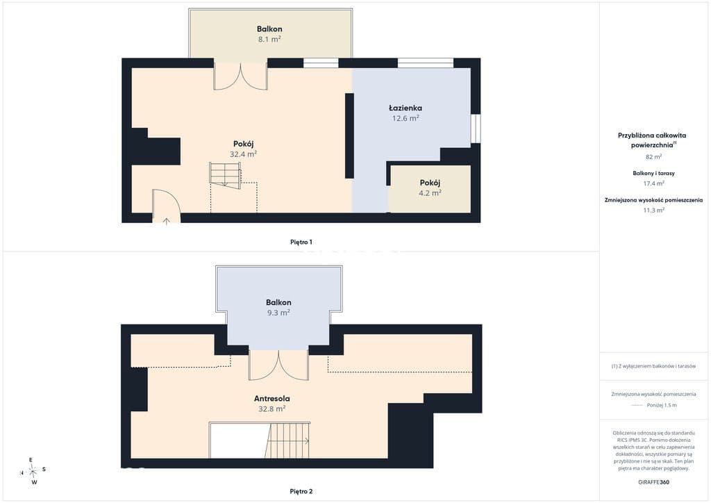 Mieszkanie dwupoziomowe/4 pokoje/71,57 m²/klimatyzacja/Wojszyce - zdjęcie 10