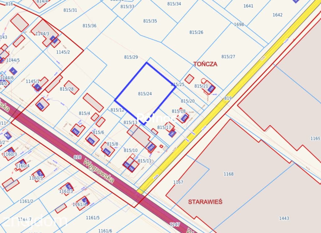 TOŃCZA, STARAWIEŚ, GM. LIW | DZIAŁKA 2192 m² | WARUNKI ZABUDOWY - zdjęcie 5
