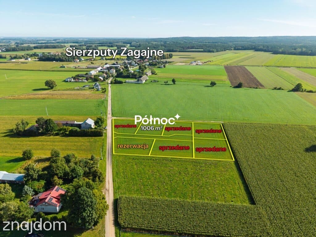 Działka | Sierzputy Zagajne | gm. Śniadowo - zdjęcie 3