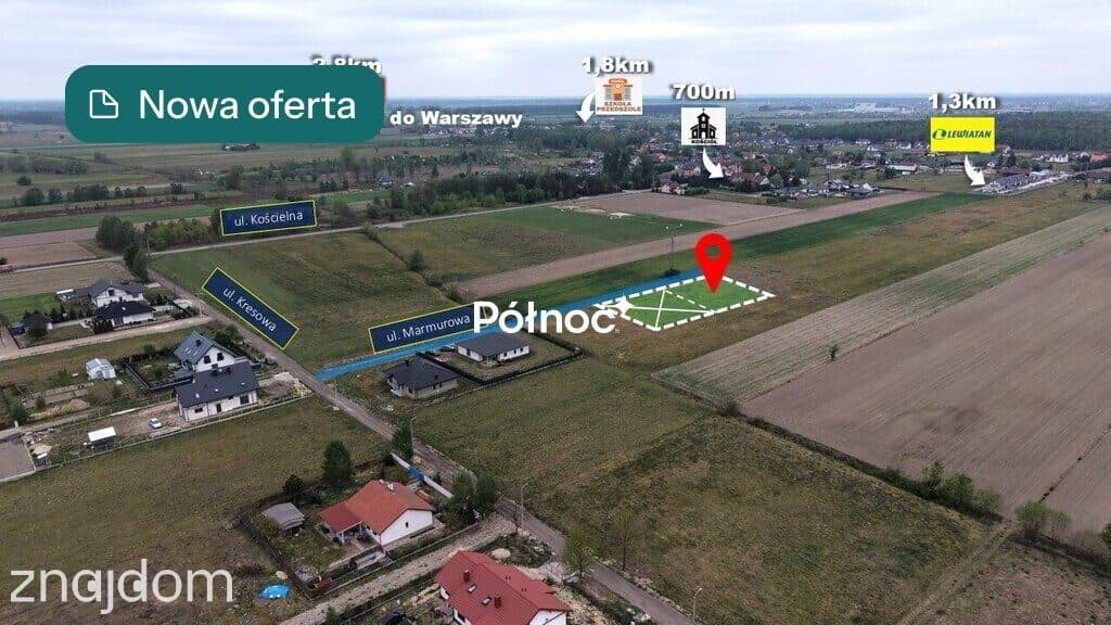 DZIAŁKA Z WZ | 1000 m² | Wola Rasztowska