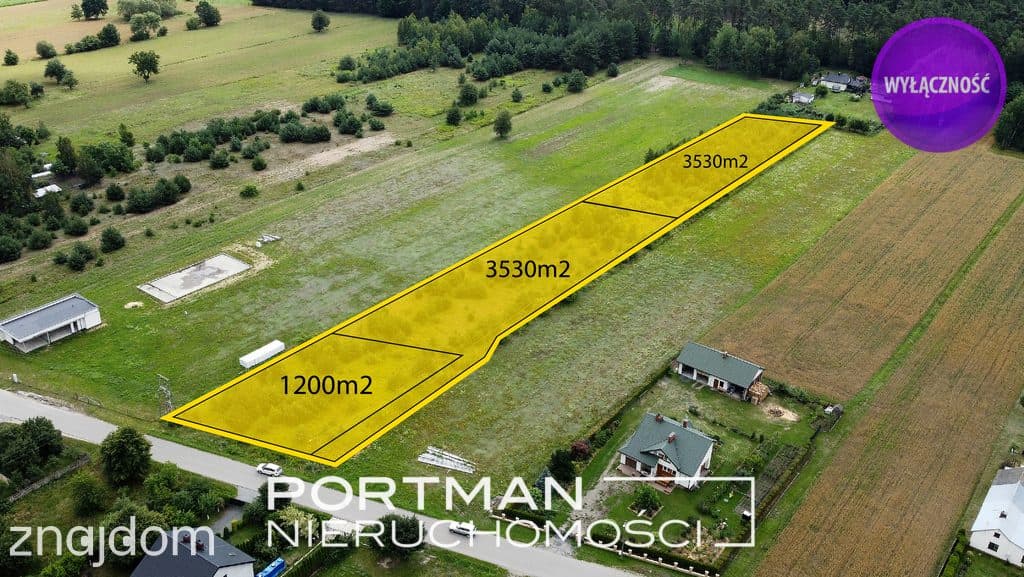 Działka NA SPRZEDAŻ 8262m2, MPZP, OSIECK - zdjęcie 3