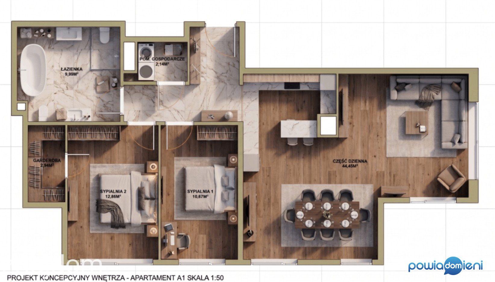 83,25 M² + 91 M² Ogródka | Panorama Struga | 3 POKOJE - zdjęcie 3