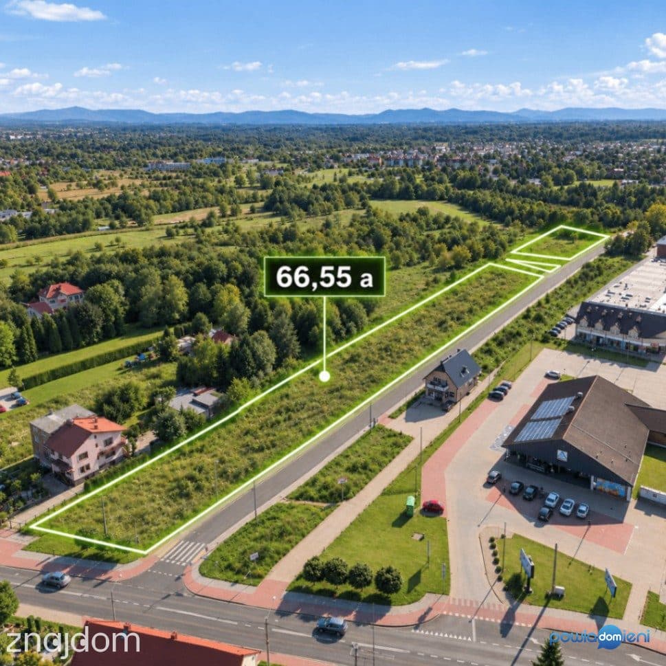 TEREN INWESTYCYJNY 6 655 m² | Oświęcim-Stare Stawy | Rejon ul. Zaborskiej