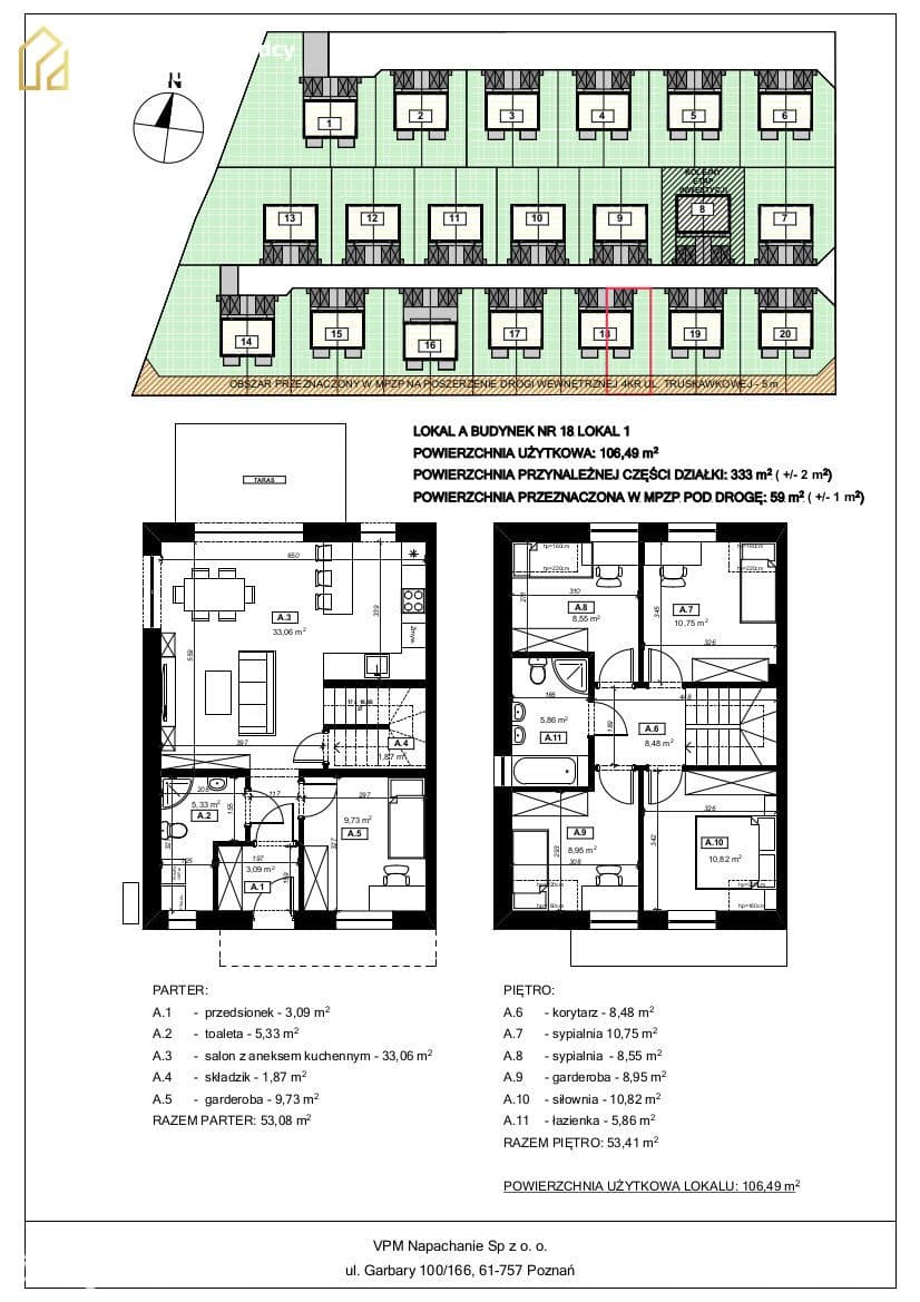 Napachanie - 102,26 m², LOKAL 18/1 OGRÓD - zdjęcie 9