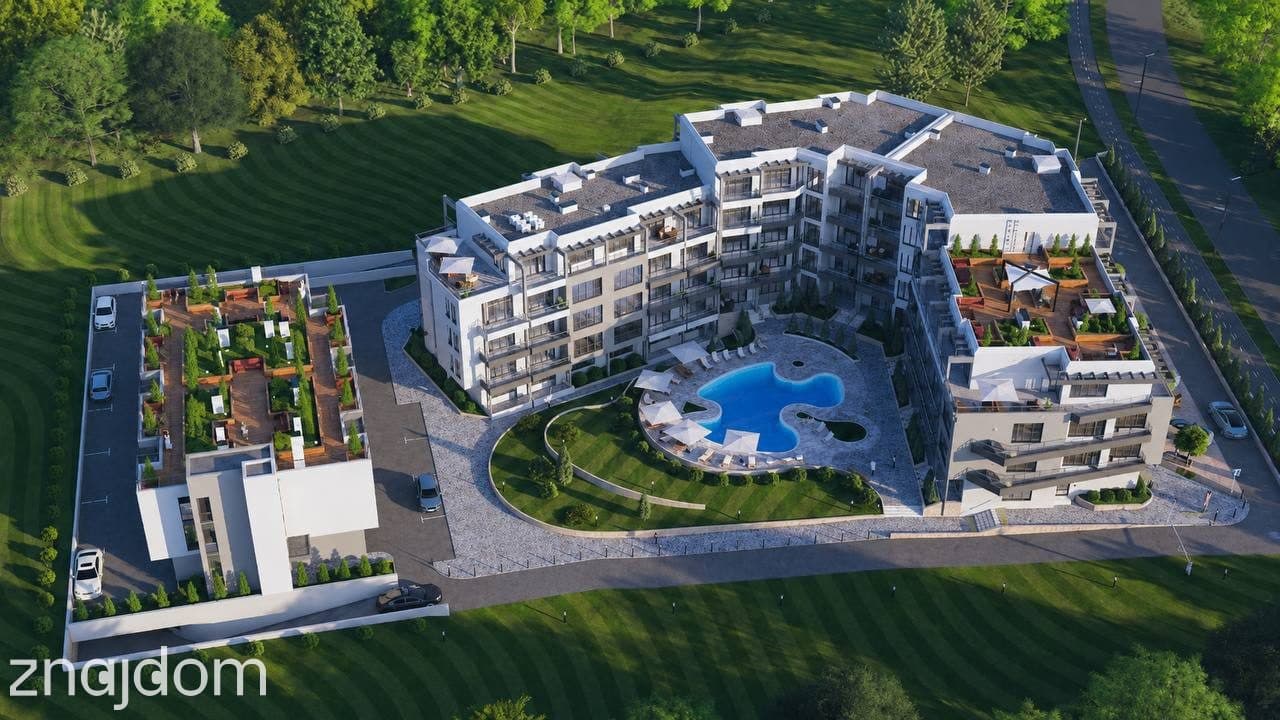 Słoneczny Brzeg | Apartamenty pod klucz | Basen | Widok na góry