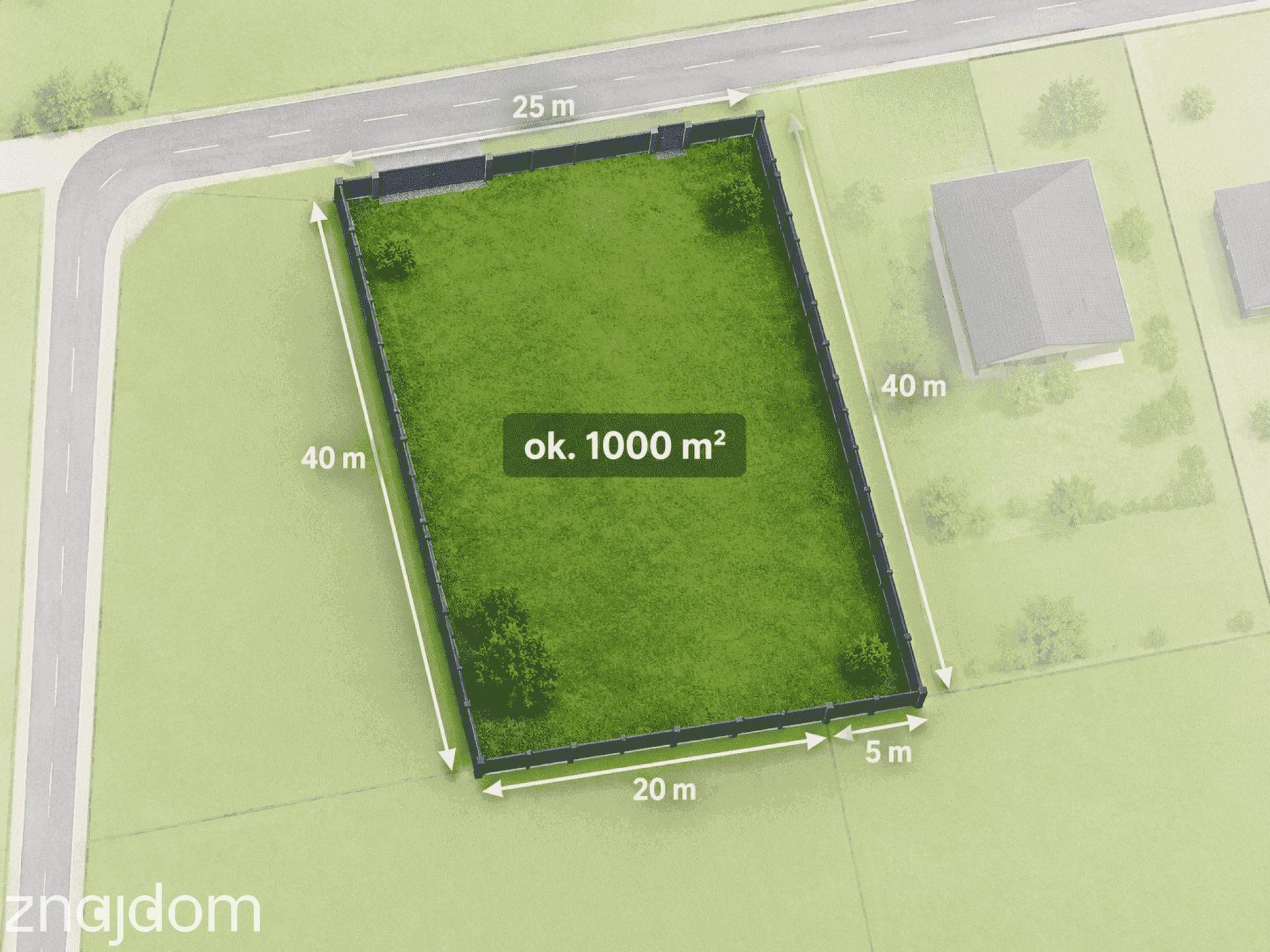 Działka budowlana 999 m², Wolica, gm. Nadarzyn ogrodzona z bramą na pilota MPZP