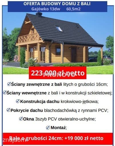 domy do wybudowania z bali i szkieletowe - zdjęcie 6