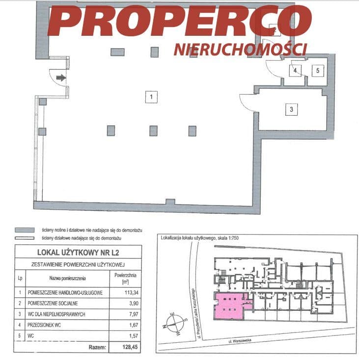 Lokal 128,45m2, Centrum, Kielce