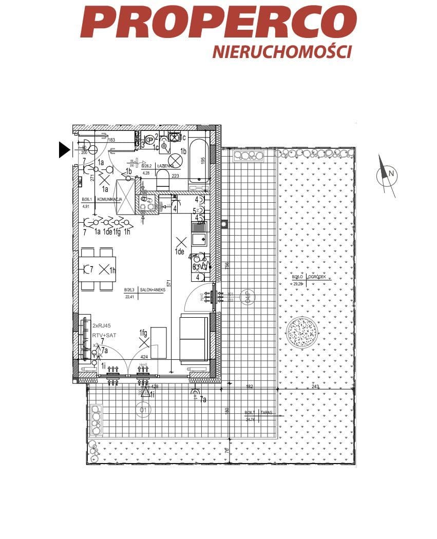 Zespół pokojowy, 1pok., 31,60 m2, ul. Klonowa - zdjęcie 7