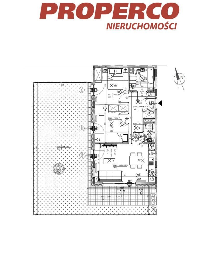 Zespół pokojowy, 3pok., 53,02m2, ul. Klonowa - zdjęcie 7