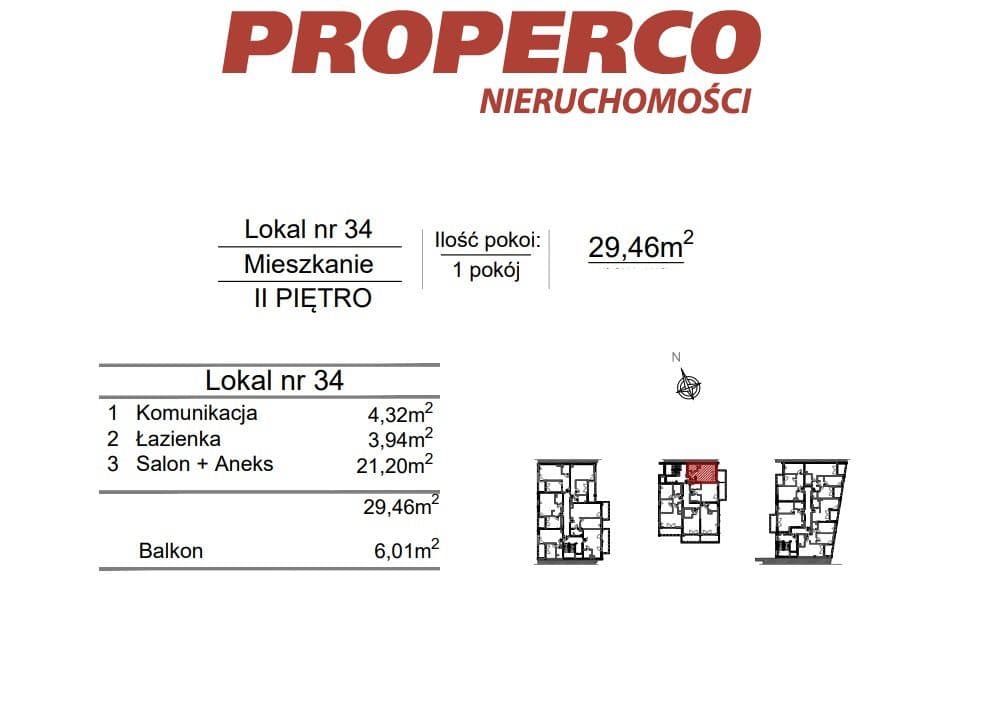 Mieszkanie 1pok., 29,46m2, ul. Klonowa - zdjęcie 6