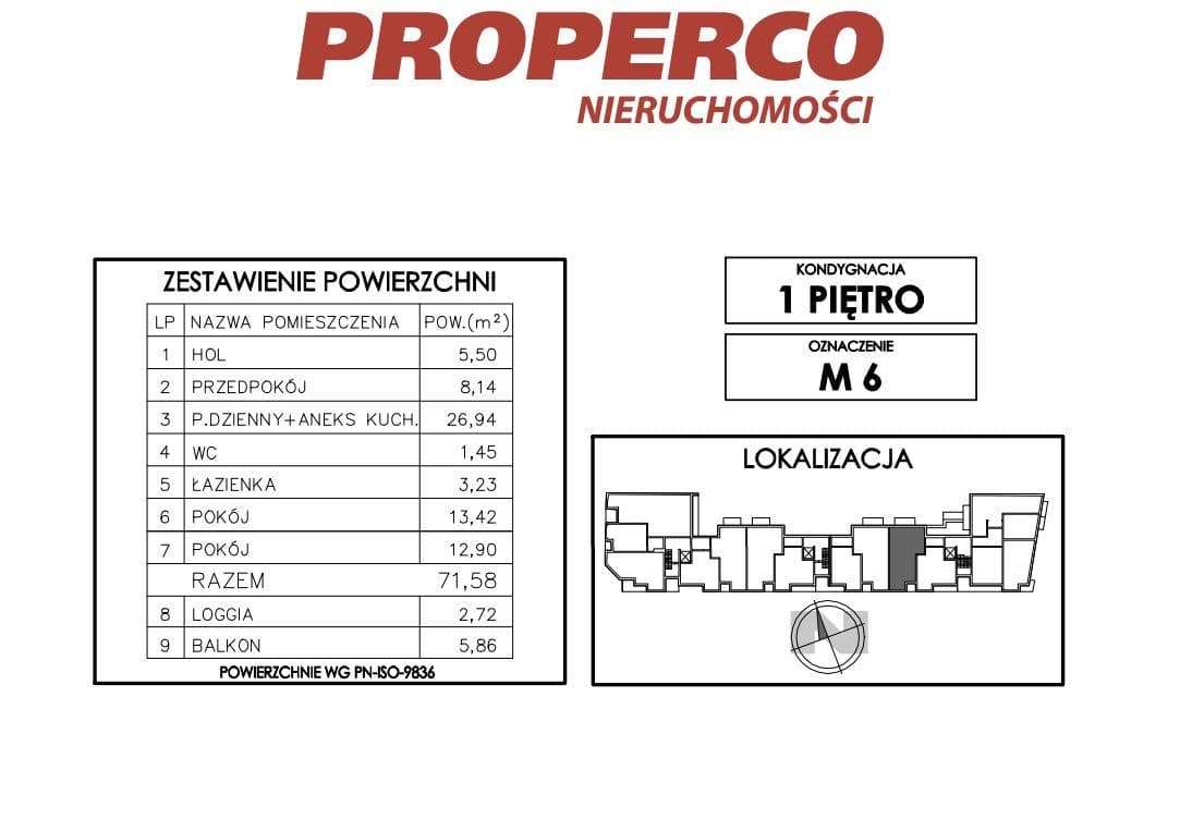Mieszkanie 3pok., 71,58 m2, ul. Klonowa - zdjęcie 5