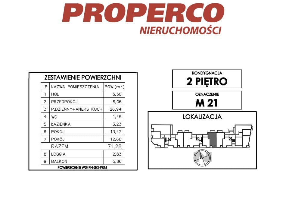 Mieszkanie 3pok., 71,28 m2, ul. Klonowa - zdjęcie 5