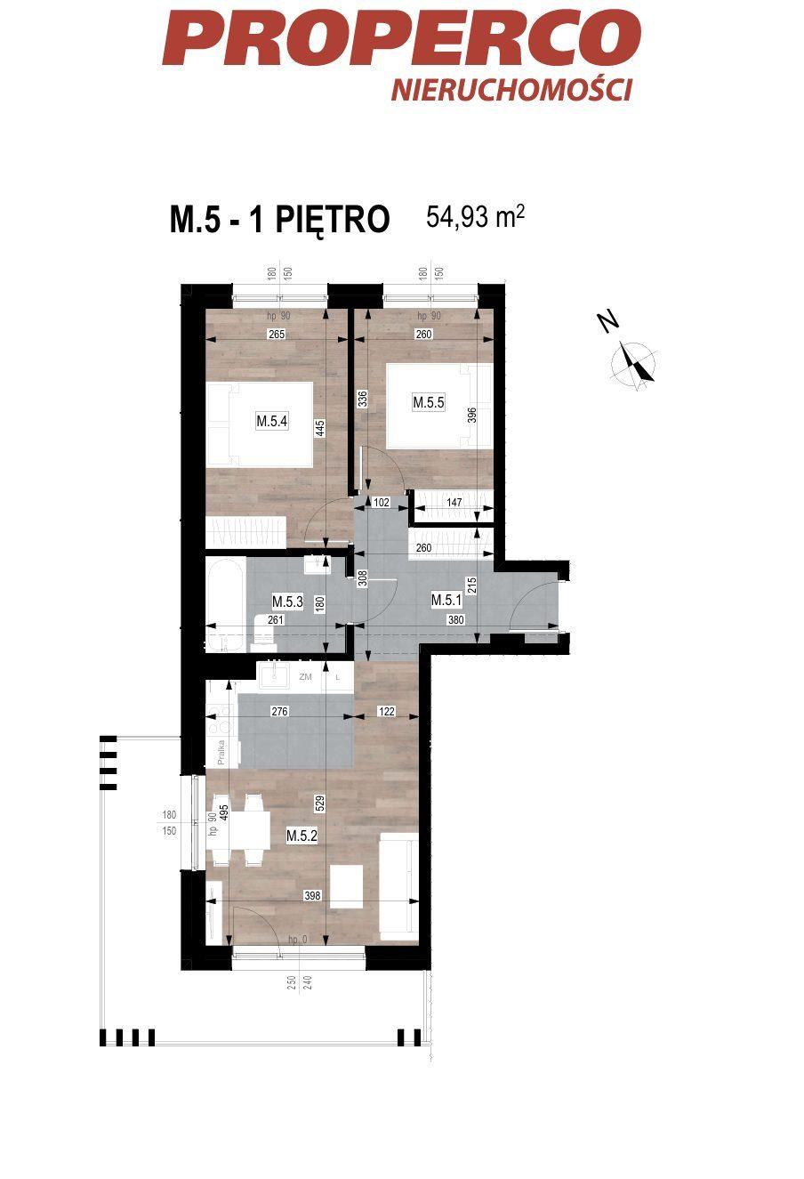 Apartament, 3 pok., Ip., 54,93 m2, Czarnów, Miła - zdjęcie 6