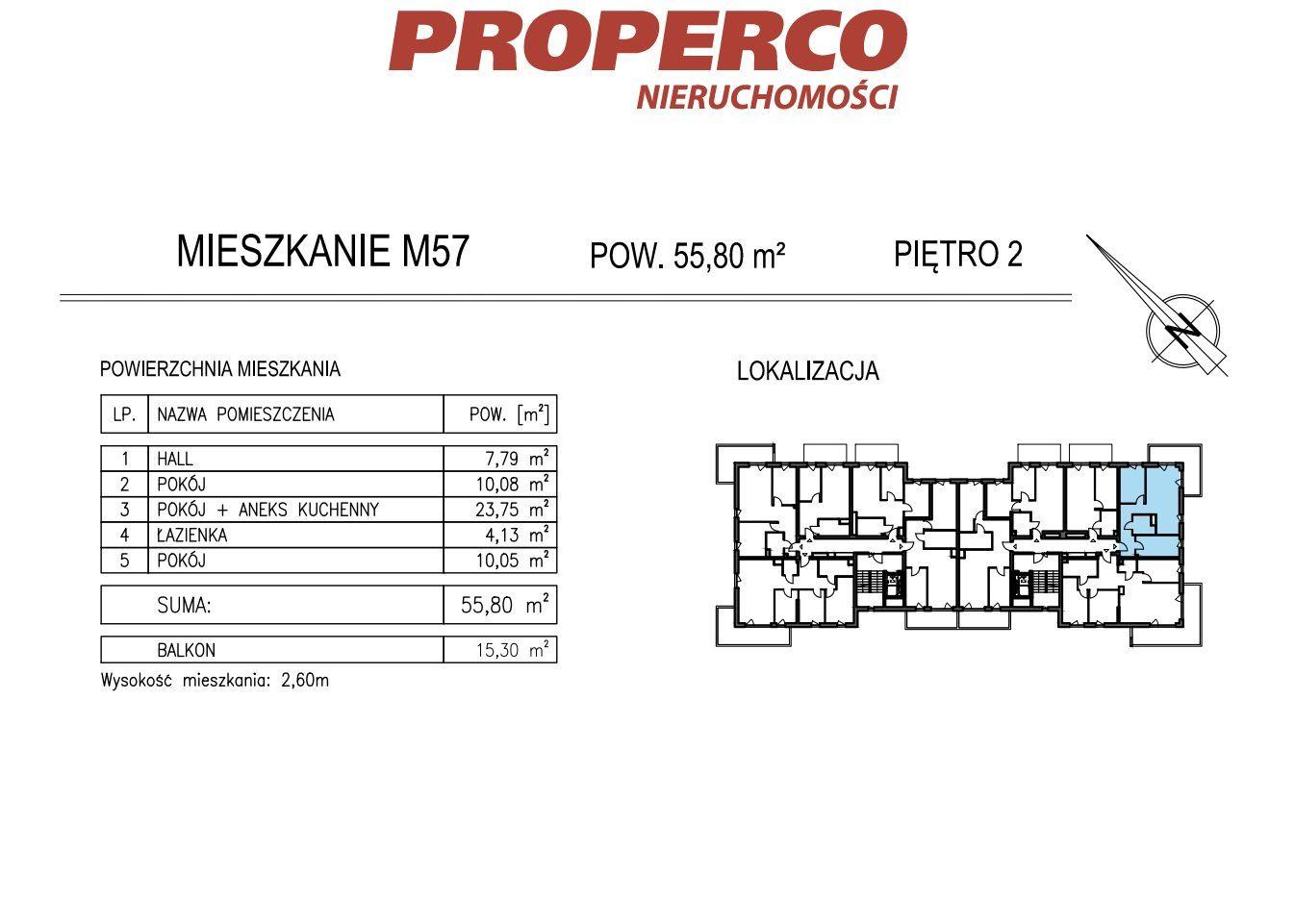 Mieszkanie 3 pok., 55,80m2, KSM, Al. Solidarności - zdjęcie 7