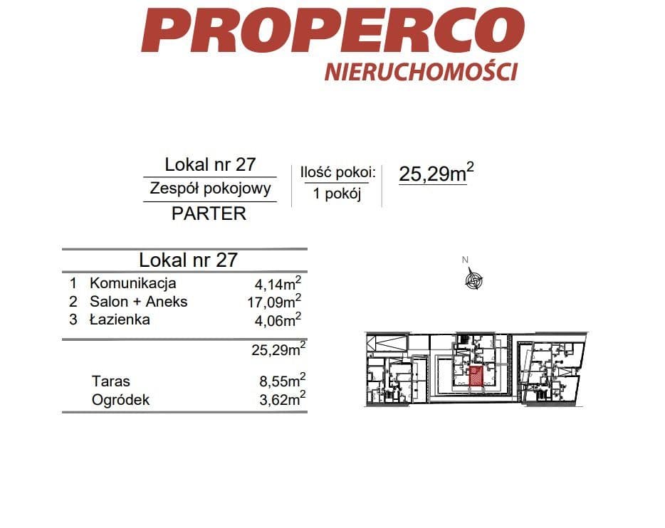 Zespół pokojowy, 1pok., 25,29 m2, ul. Klonowa - zdjęcie 6