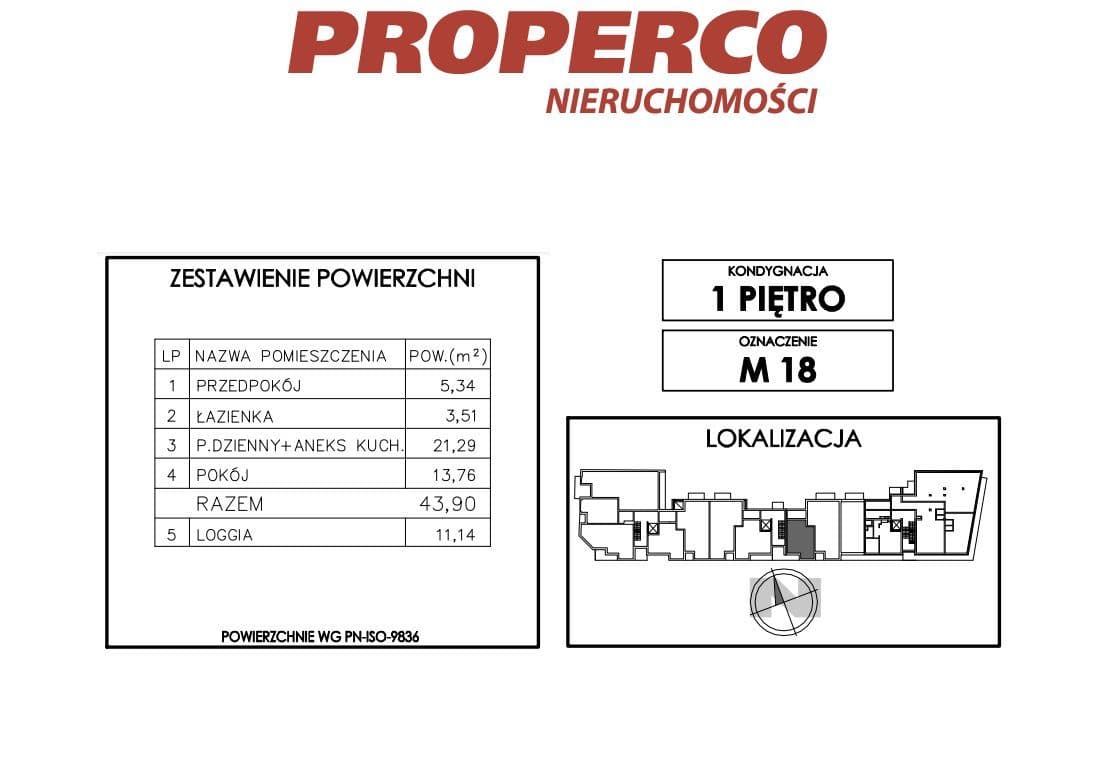Mieszkanie 2pok., 43,90m2, Ip., ul. Klonowa - zdjęcie 5