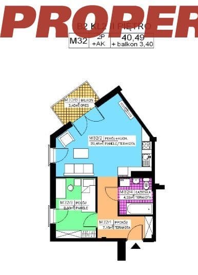 Mieszkanie 2 pok., 40,49 m2, III piętro, Na Stoku - zdjęcie 4