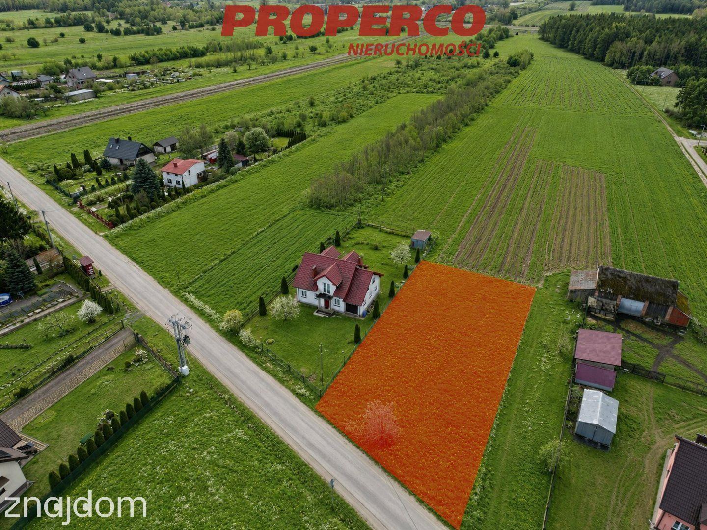 Działka pow. 1100m2, Bolmin Milechowy, gm. Chęciny