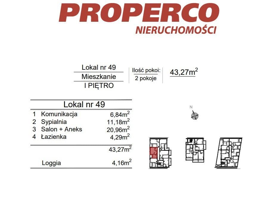 Mieszkanie, 2pok., 43,27 m2, ul. Klonowa - zdjęcie 6
