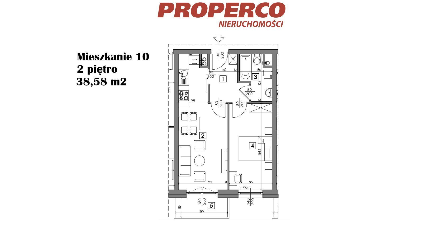 Mieszkanie 2 pok., 38,58 m2, ul. Żeromskiego - zdjęcie 13