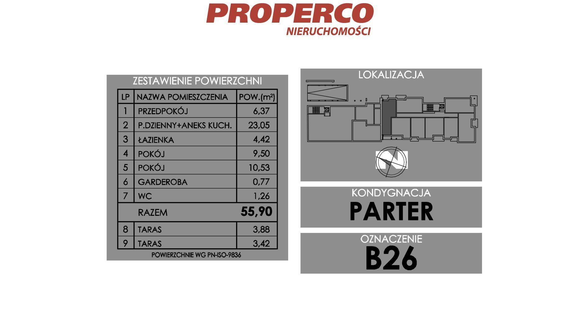 Mieszkanie 3 pok., 55,9 m2, ul. Żeromskiego - zdjęcie 14