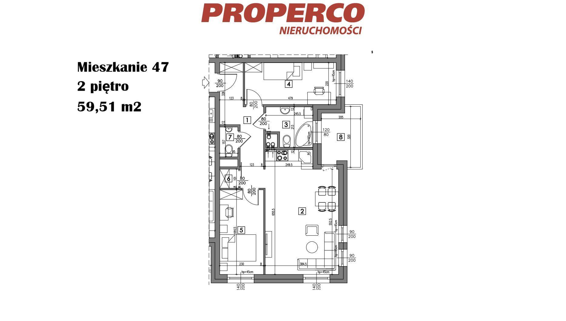 Mieszkanie 3 pok., 59,51 m2, ul. Żeromskiego - zdjęcie 13