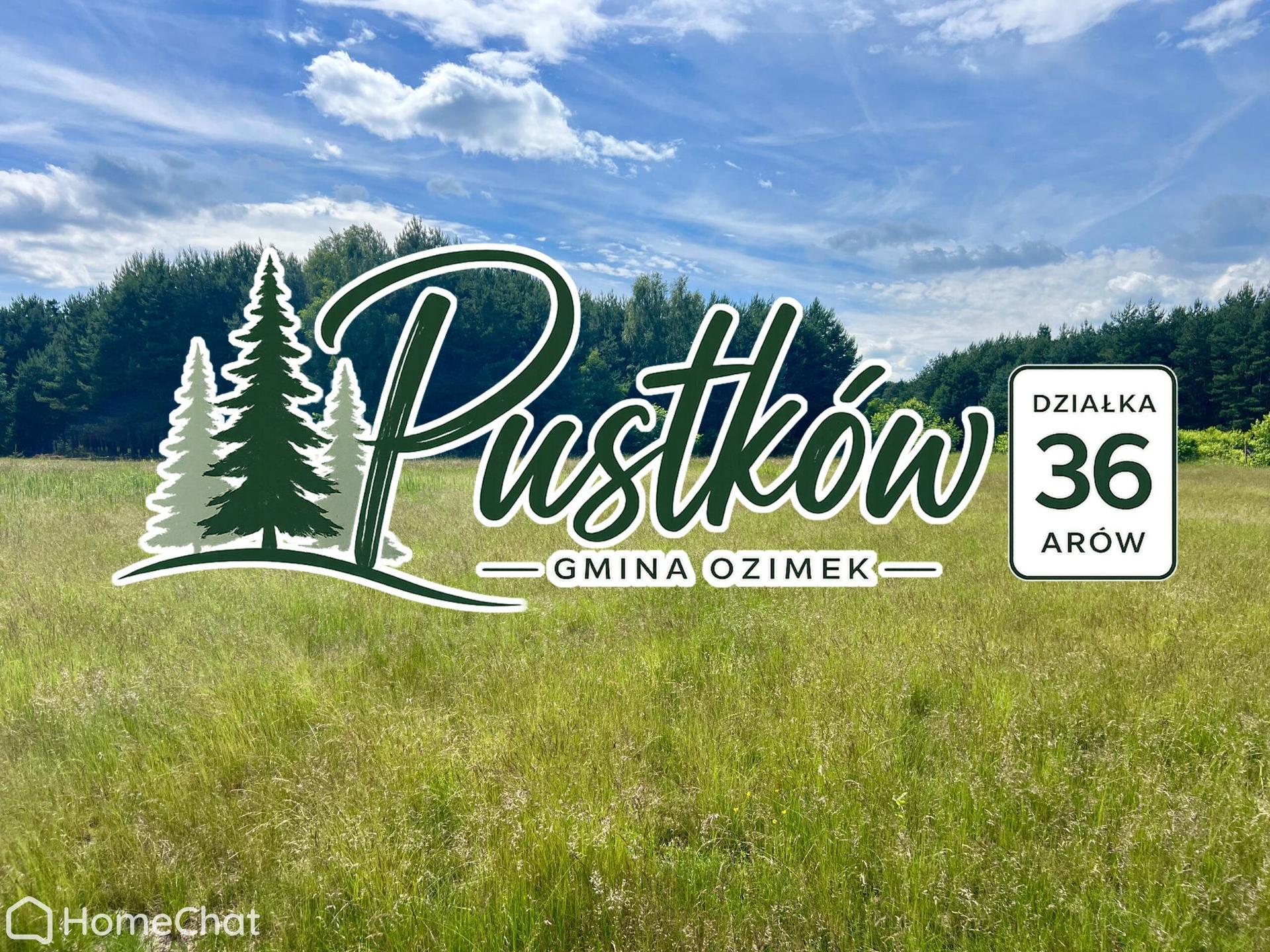 Pustków gm. Ozimek| 36a pod lasem| doprowadzone media