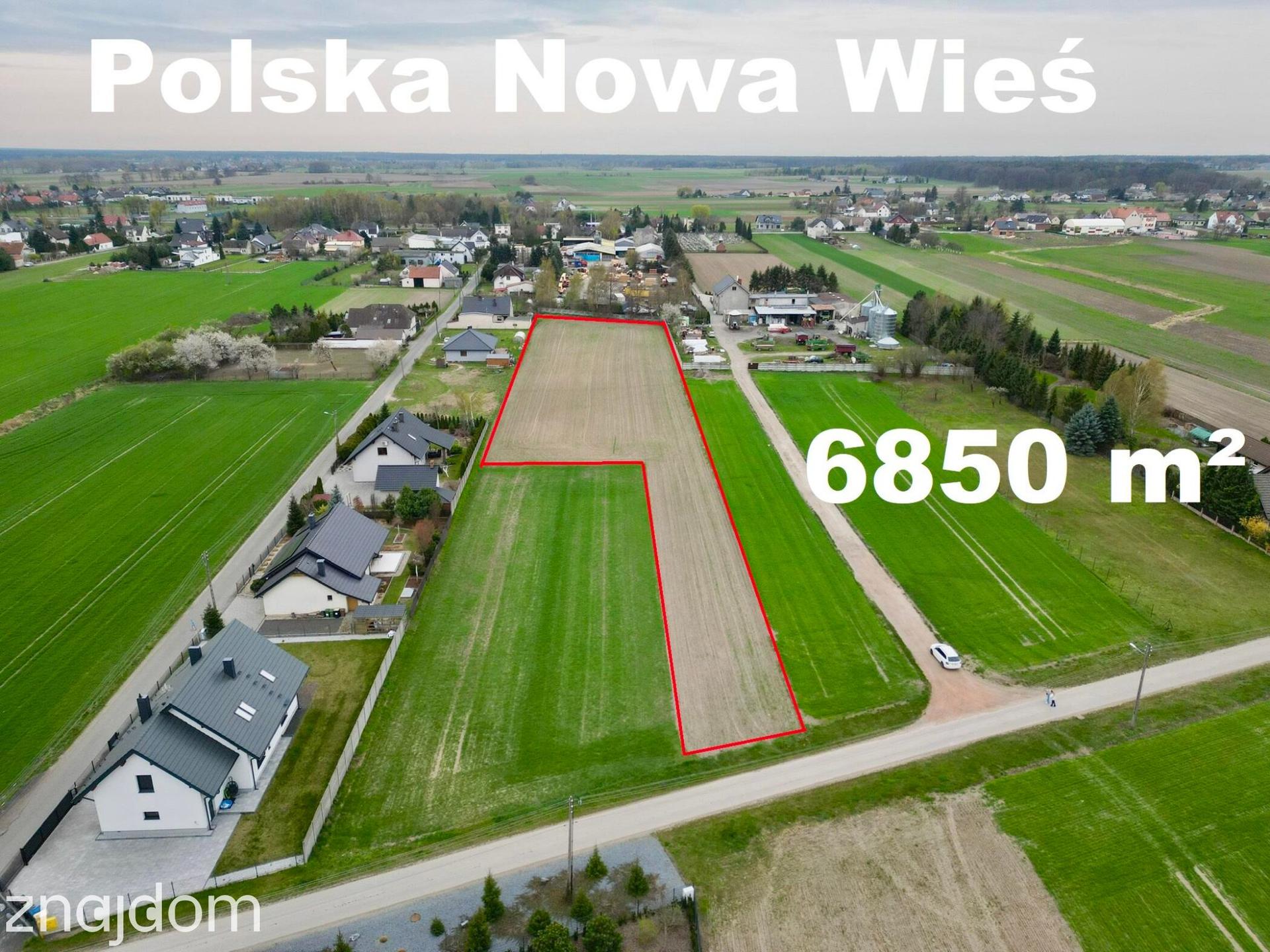 Działka inwestycyjna/mieszkaniowa - 6850 m²