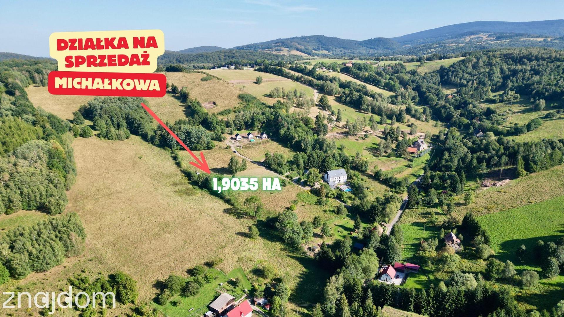 1,90 ha w Górach Sowich | pozwolenie na budowę | Michałkowa
