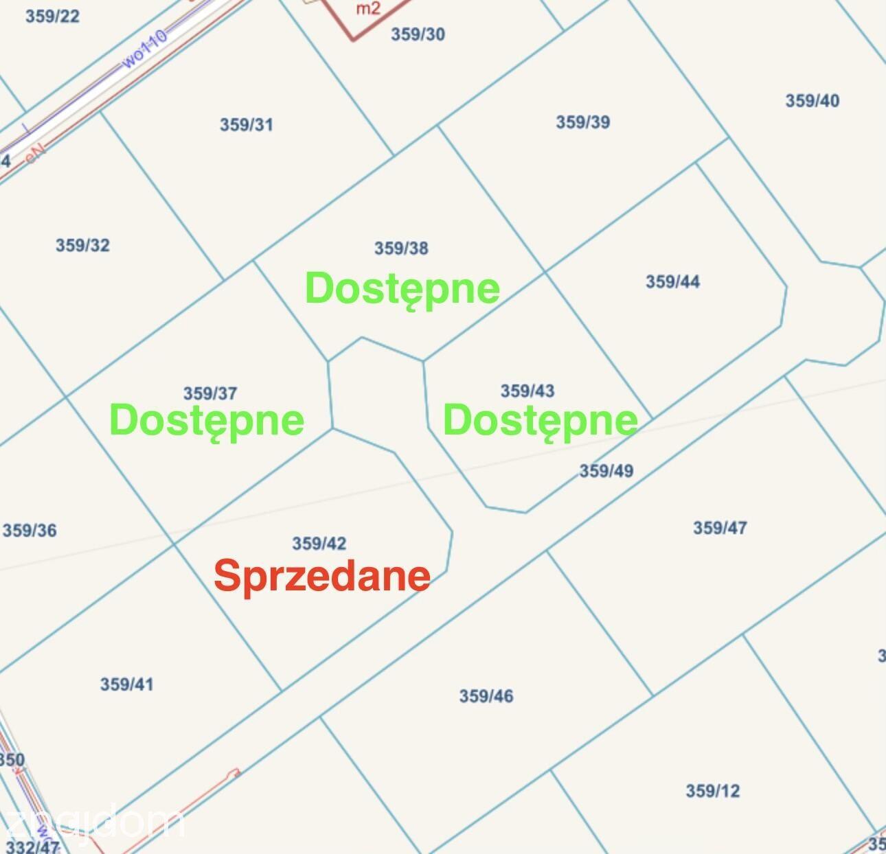 Działka budowlana z WZ 838 m² Karczów, gm. Dąbrowa - zdjęcie 5