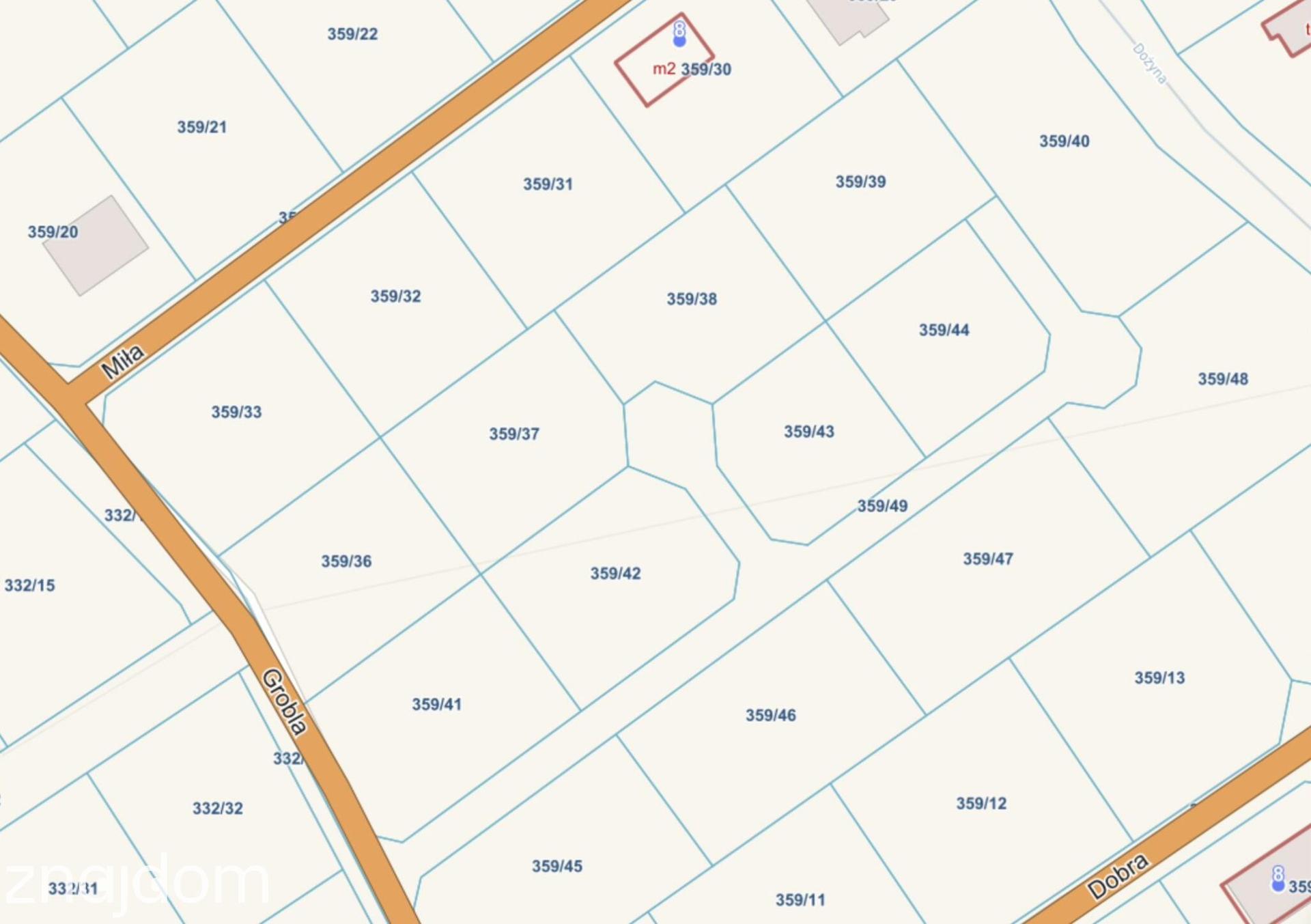 Działka budowlana z WZ 777 m² Karczów, gm. Dąbrowa - zdjęcie 4