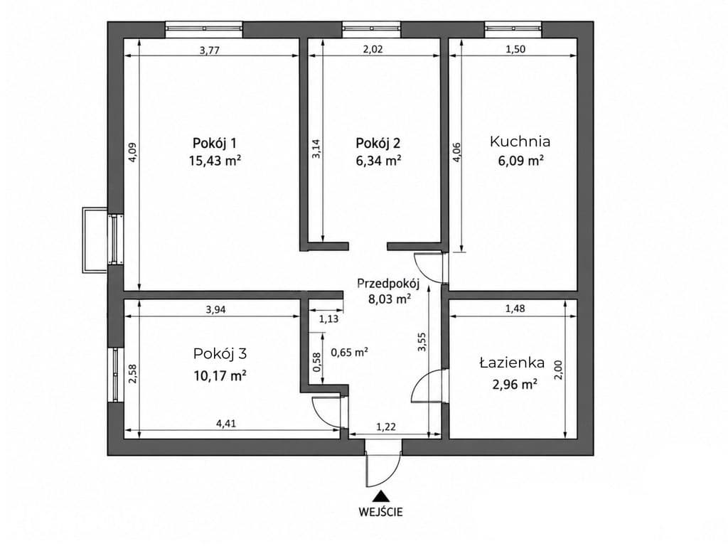 3 pokoje | Sadyba | 48,2 m² | 1. piętro | balkon - zdjęcie 8