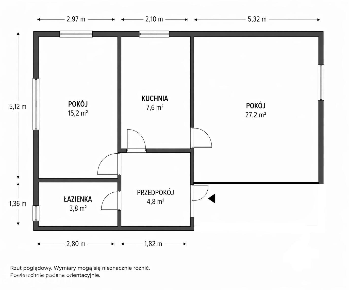 okazja_ 2 pokoje 62 m² | Wieliczka | 2 piętro | komórka lokatorska - zdjęcie 11