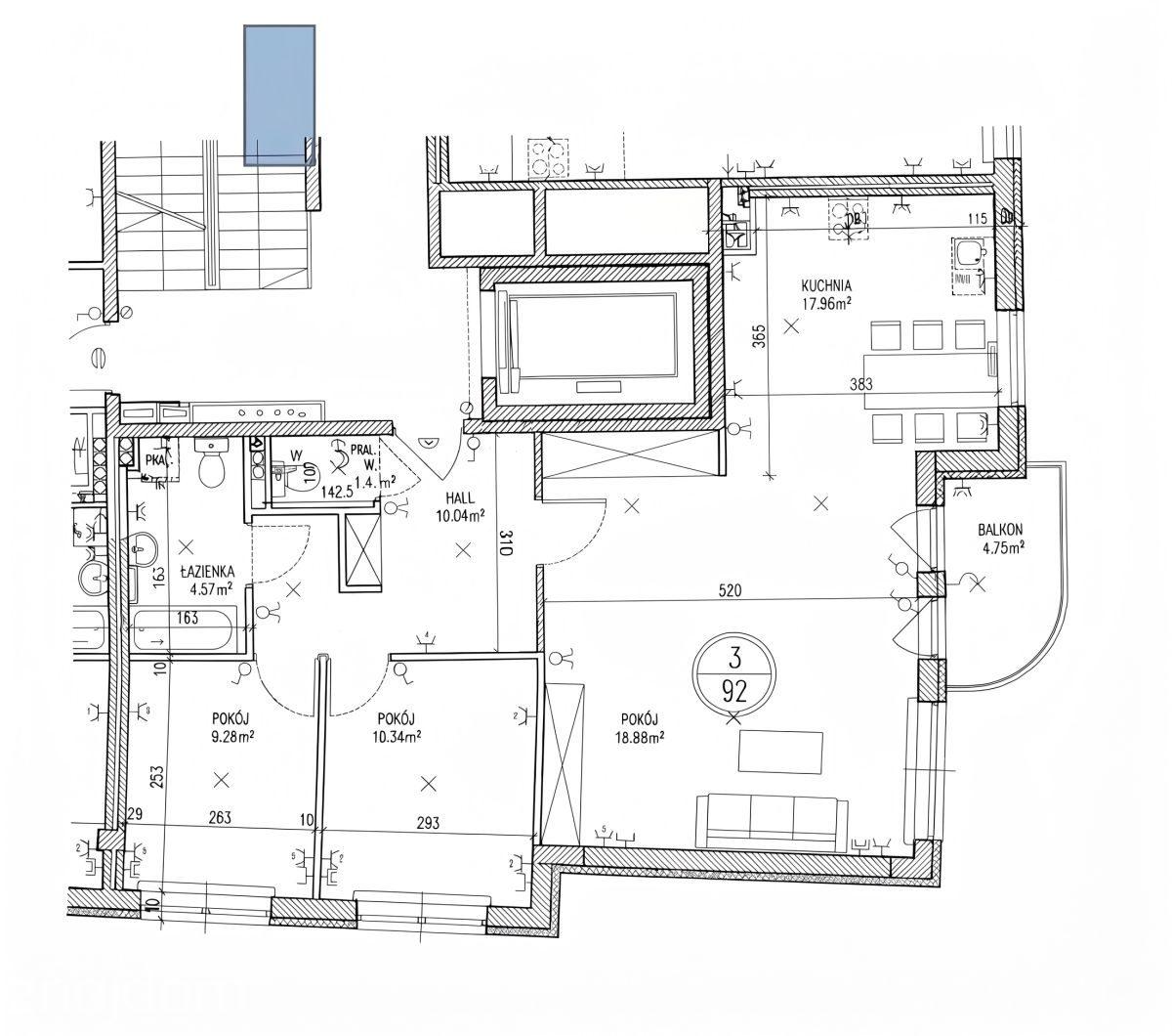 Saska Kępa | 78 m² | Narożne 3 pokoje | Balkon | G - zdjęcie 9