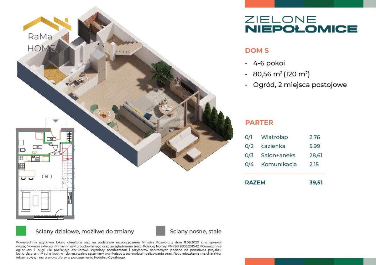 Dom z ogrodem | 80,57 m² | 2 miejsca w cenie - zdjęcie 3