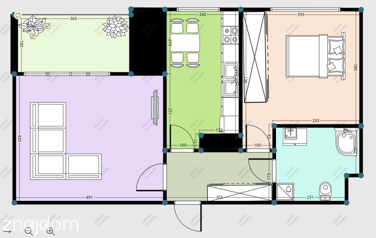 Metro Gdański | 58,8 m² | 2 pokoje/balkon/garaż - zdjęcie 16
