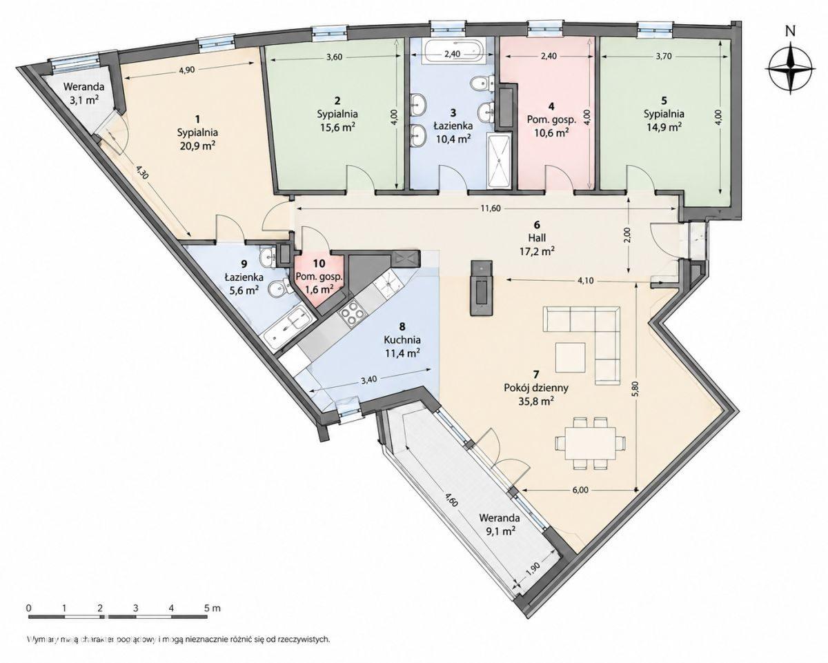 Panoramiczny apartament 144 m² / 17. piętro - zdjęcie 5