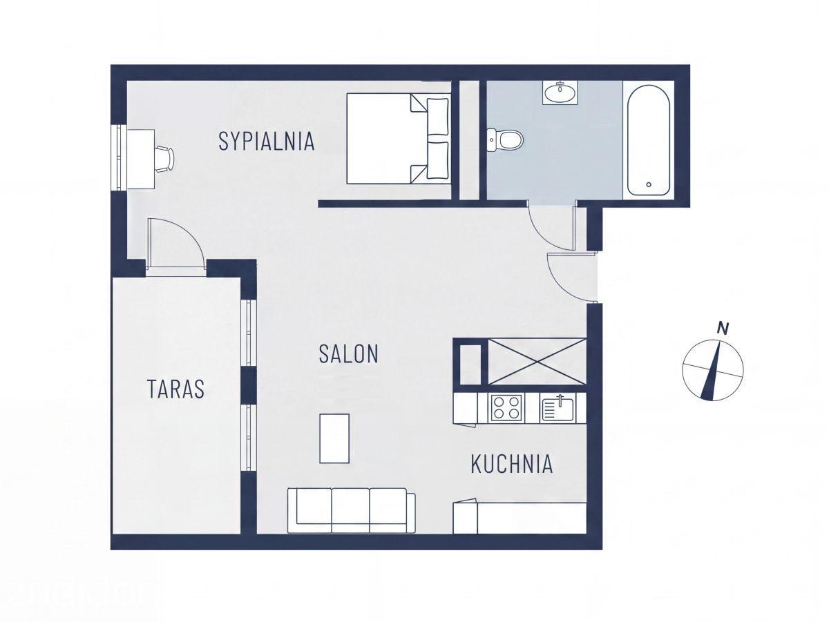 Mokotów, studio z sypialnią do zamknięcia | metro - zdjęcie 14
