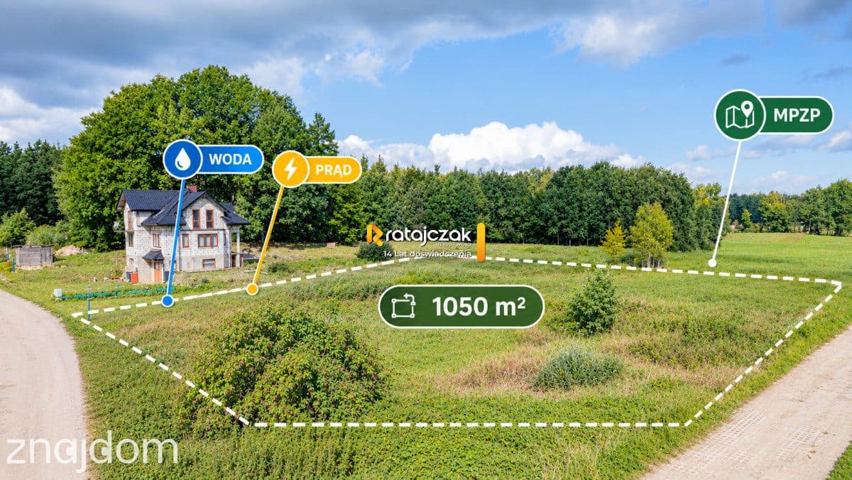 Działka budowlana 1050 m² | Spokojna okolica