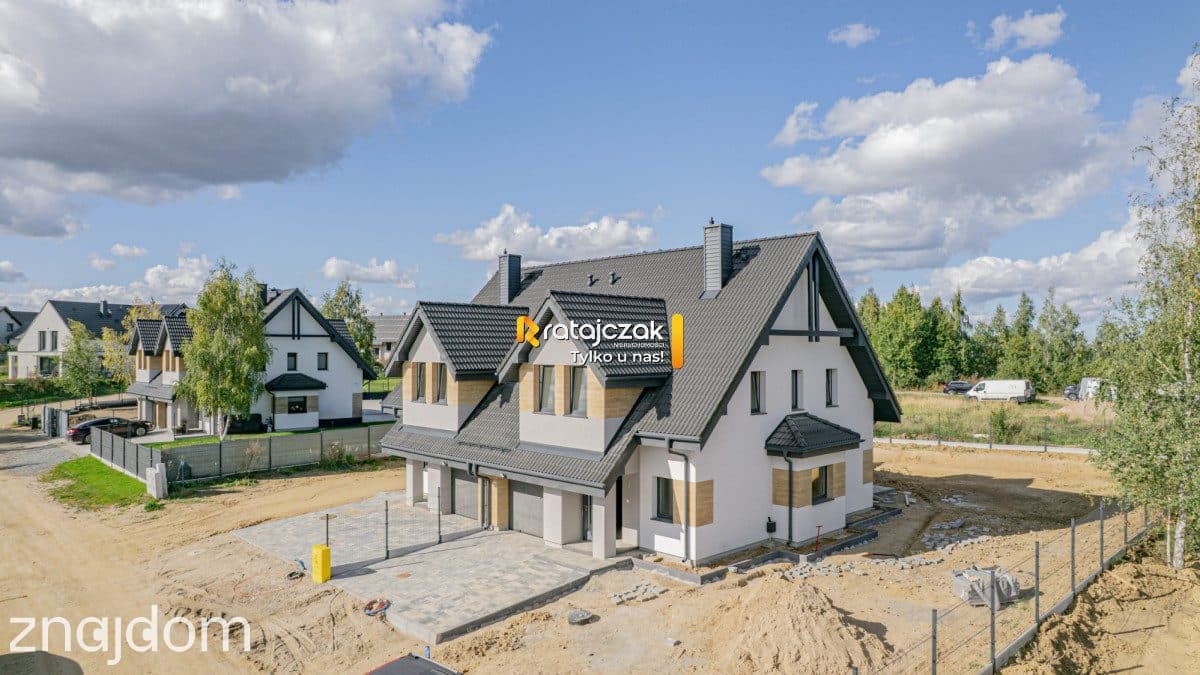 Bliźniak w stanie deweloperskim, działka 550 m²