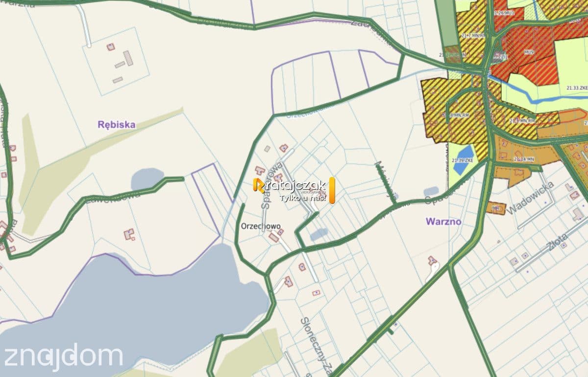Urokliwa działka budowlana 1001 m² w Warznie - zdjęcie 13