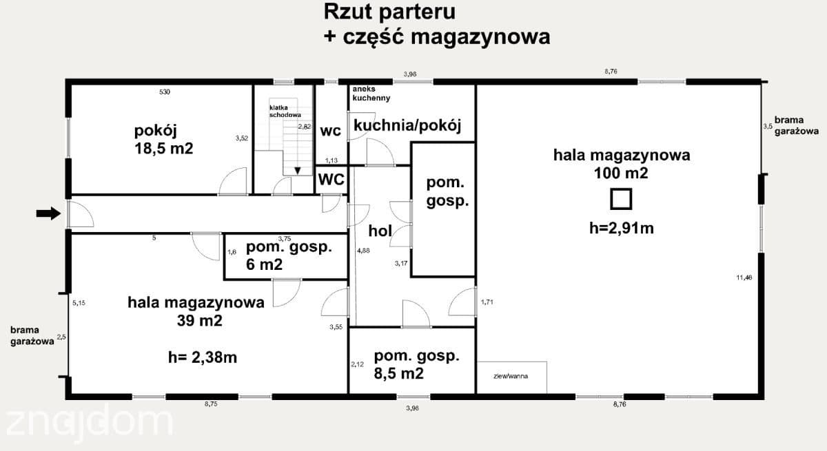 Dom ok 400m2 + hala 300 m2, Działka 25a, Rączna - zdjęcie 18