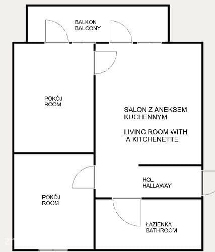 [ENG] 2 pok. mieszkanie 46m2+ balkon | Pętla Azory - zdjęcie 16