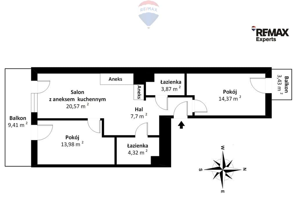 Nowoczesny apartament - panorama Górczyna 3pokoje