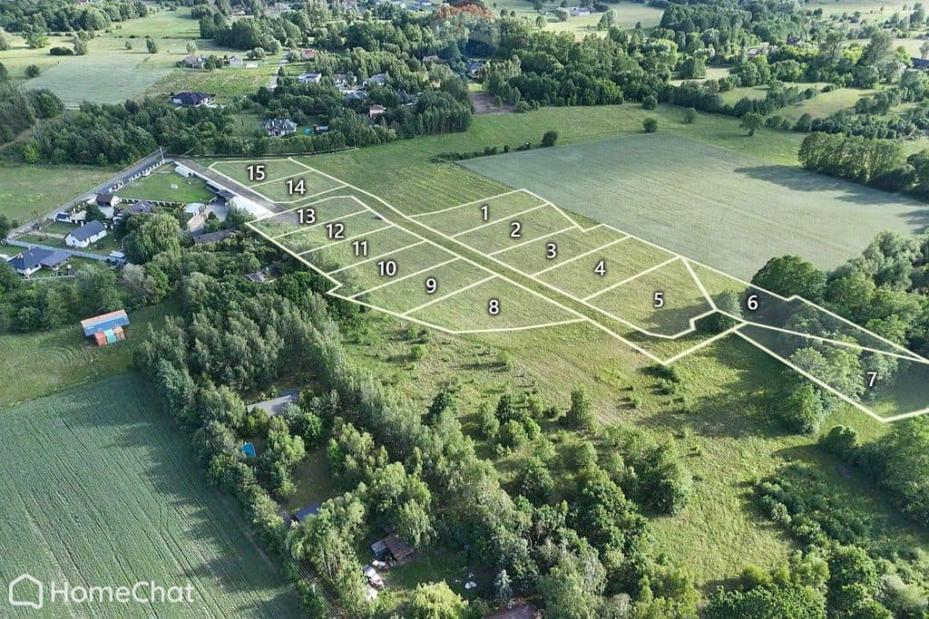 Inwestycja gruntowa 15 działek Budy Zosine 2,15 ha