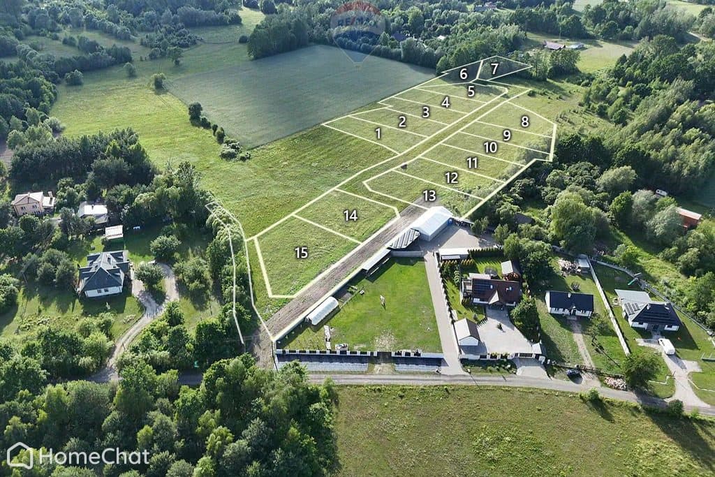 Inwestycja gruntowa 15 działek Budy Zosine 2,15 ha
