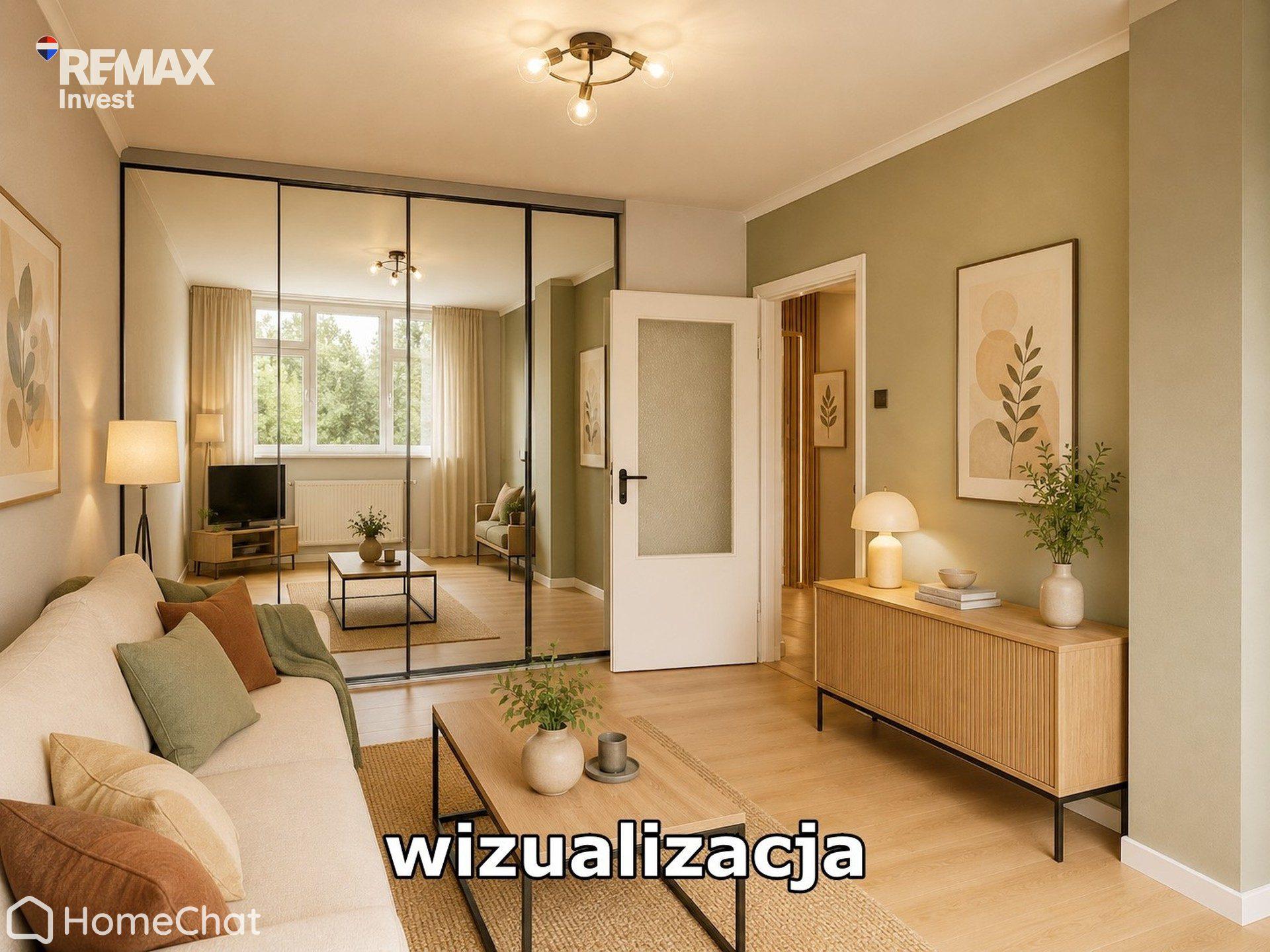 Balkon, zieleń i centrum miasta