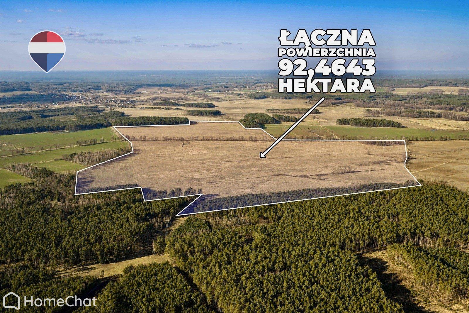 Działka rolna na sprzedaż aż 92,5 ha !