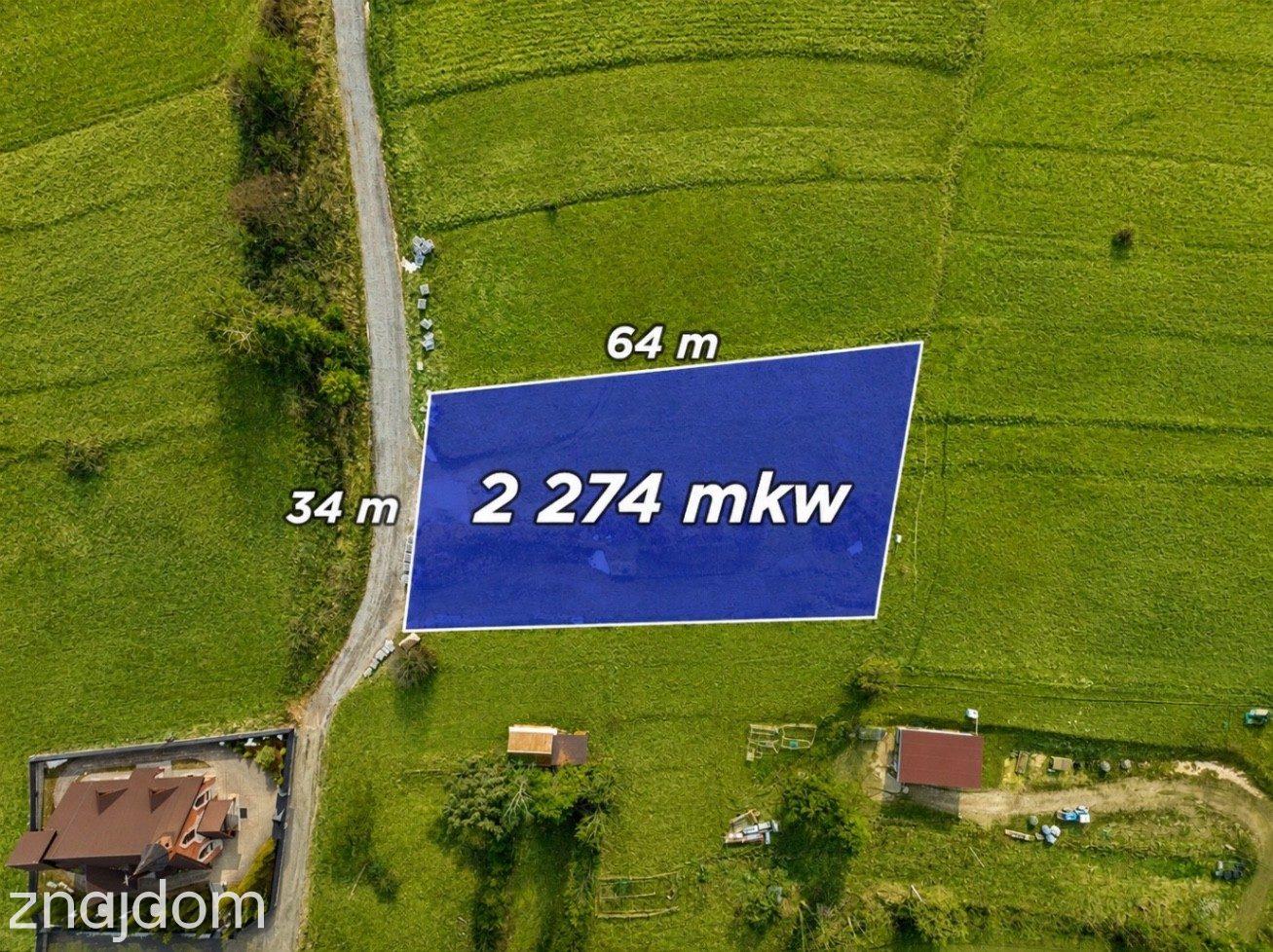 Działka widokowa w Rzepiskach 2274m2 - zdjęcie 3